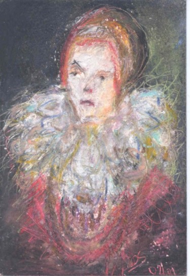 Peinture intitulée "Queen Elizabeth" par Juli Southmayd, Œuvre d'art originale