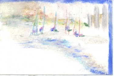 Painting titled "sailboats" by Juli Southmayd, Original Artwork