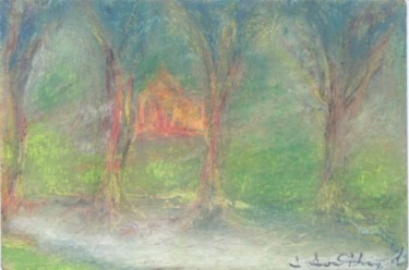 Ζωγραφική με τίτλο "Trees in Forest" από Juli Southmayd, Αυθεντικά έργα τέχνης