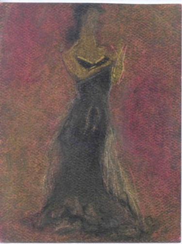 Painting titled "Lady in Dress" by Juli Southmayd, Original Artwork