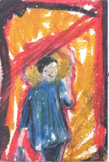 Schilderij getiteld "Chinese Girl" door Juli Southmayd, Origineel Kunstwerk