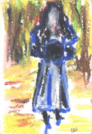 Painting titled "Girl in Forest" by Juli Southmayd, Original Artwork