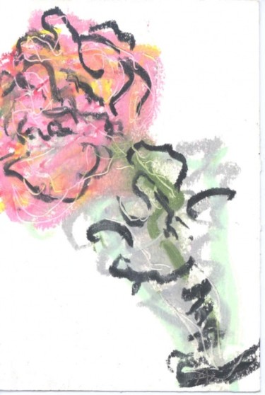 Pintura intitulada "Flower in Vase" por Juli Southmayd, Obras de arte originais