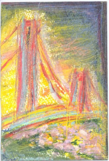 Peinture intitulée "Golden Gate Bridge" par Juli Southmayd, Œuvre d'art originale