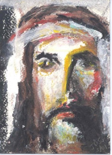 Peinture intitulée "Jesus" par Juli Southmayd, Œuvre d'art originale