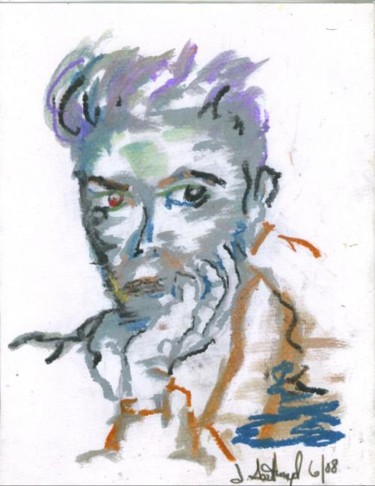 Peinture intitulée "David Bowie" par Juli Southmayd, Œuvre d'art originale