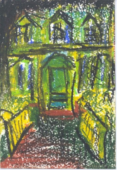 Painting titled "House" by Juli Southmayd, Original Artwork