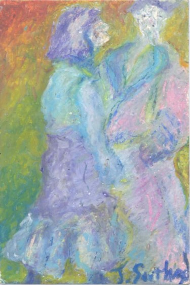 Painting titled "Two Dancers" by Juli Southmayd, Original Artwork