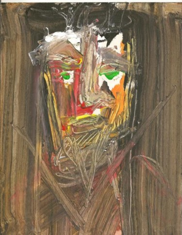 Painting titled "Brown Man" by Juli Southmayd, Original Artwork