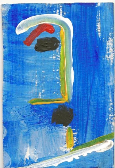 Картина под названием "Blue Background" - Juli Southmayd, Подлинное произведение искусства