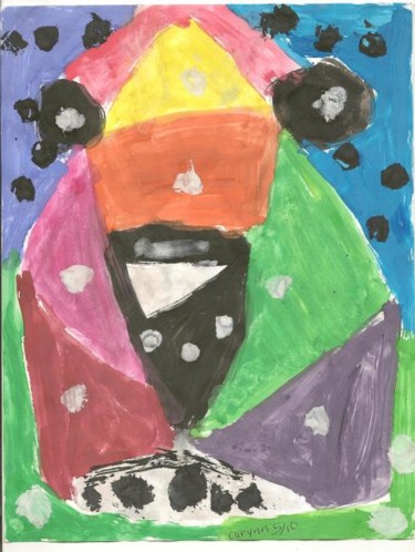 Painting titled "Penguin by Carynn" by Juli Southmayd, Original Artwork