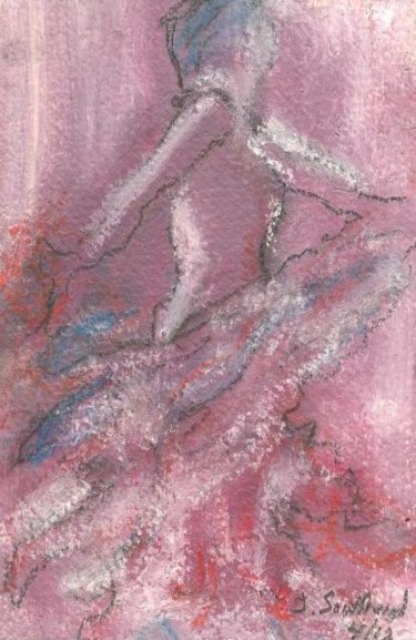 Peinture intitulée "Flamenco Dancer" par Juli Southmayd, Œuvre d'art originale