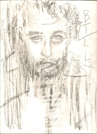 Drawing titled "Bill" by Juli Southmayd, Original Artwork, Pencil