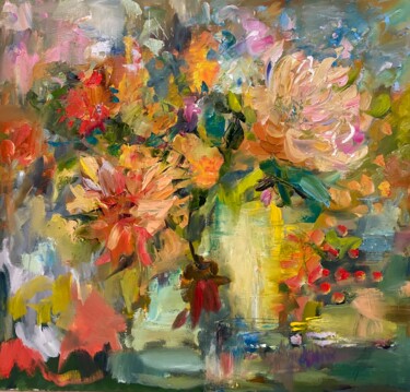 Peinture intitulée "Bright autumn" par Julia Abramoshvili, Œuvre d'art originale, Huile