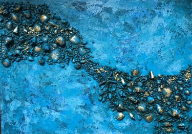 Коллажи под названием "Морское путешествие" - Julia Anikina, Подлинное произведение искусства, Коллажи Установлен на Деревян…