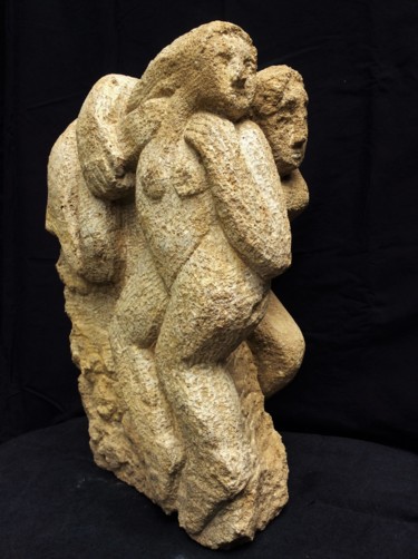 Sculpture titled "Vitesse" by Julia Ardaillon, Original Artwork, Stone