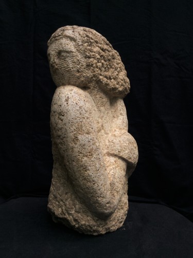Sculpture intitulée "Vent" par Julia Ardaillon, Œuvre d'art originale, Pierre