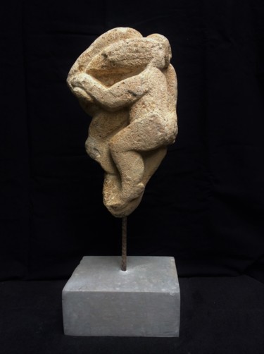 Sculpture titled "Mouvement" by Julia Ardaillon, Original Artwork, Stone