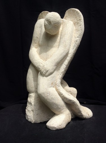 Sculpture intitulée "Ange" par Julia Ardaillon, Œuvre d'art originale, Pierre