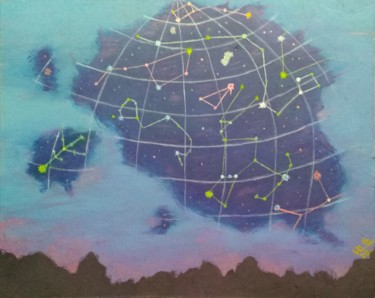 Malerei mit dem Titel "The Space?" von Julia Bataeva, Original-Kunstwerk, Acryl