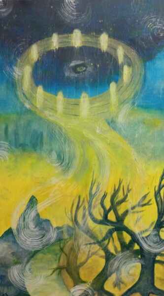 Malerei mit dem Titel "The World Souls. Ob…" von Julia Bataeva, Original-Kunstwerk, Acryl
