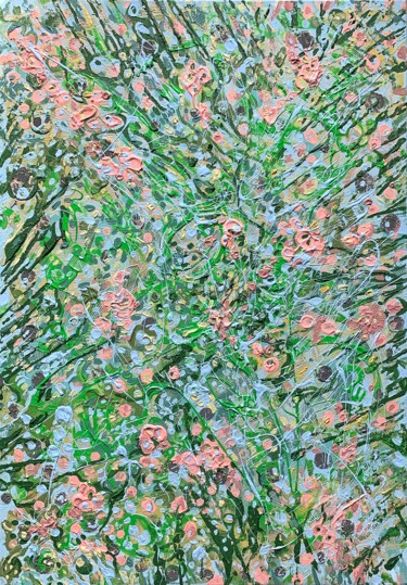 Peinture intitulée "Summer fields" par Julia Brinkfrau, Œuvre d'art originale, Acrylique