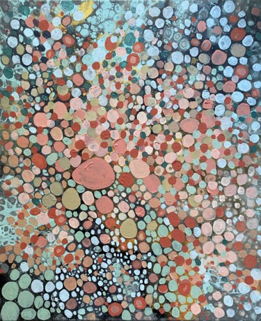 Картина под названием "colorful bohemian b…" - Julia Brinkfrau, Подлинное произведение искусства, Акрил