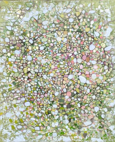 Peinture intitulée "green fresh spring…" par Julia Brinkfrau, Œuvre d'art originale, Huile
