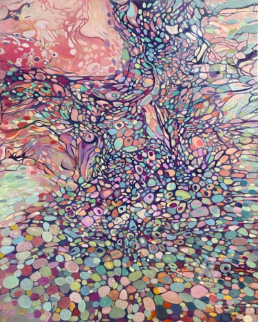 "large abstract art…" başlıklı Tablo Julia Brinkfrau tarafından, Orijinal sanat, Petrol