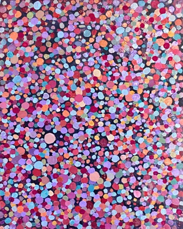 Peinture intitulée "Large pink abstract…" par Julia Brinkfrau, Œuvre d'art originale, Acrylique