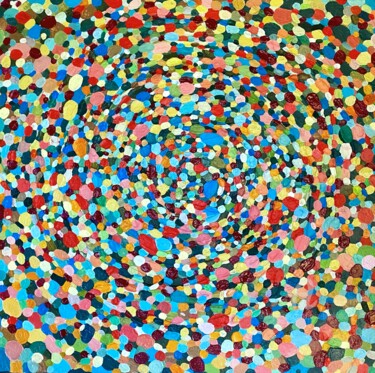 Картина под названием "large abstract colo…" - Julia Brinkfrau, Подлинное произведение искусства, Акрил