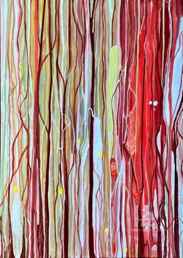 Malarstwo zatytułowany „Large colorful brig…” autorstwa Julia Brinkfrau, Oryginalna praca, Akryl