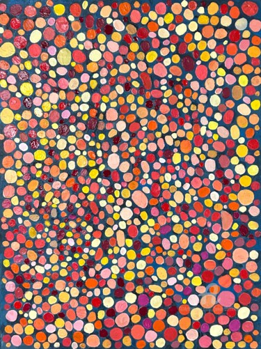 「large abstract oran…」というタイトルの絵画 Julia Brinkfrauによって, オリジナルのアートワーク, アクリル