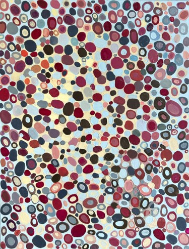 Pintura titulada "Large abstract poin…" por Julia Brinkfrau, Obra de arte original, Acrílico