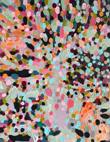 Schilderij getiteld "Large colorful abst…" door Julia Brinkfrau, Origineel Kunstwerk, Acryl