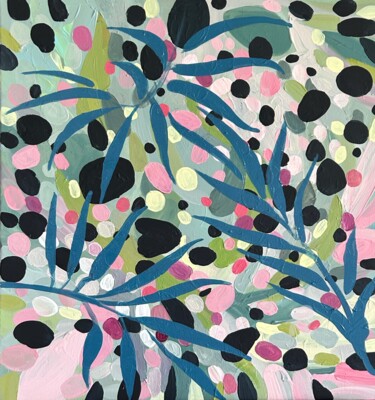 Schilderij getiteld "Middle abstract bot…" door Julia Brinkfrau, Origineel Kunstwerk, Acryl