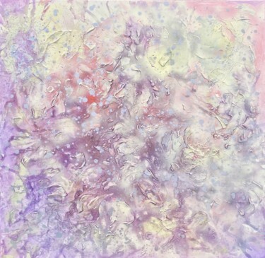 Pintura intitulada "Abstract floral tex…" por Julia Brinkfrau, Obras de arte originais, Acrílico