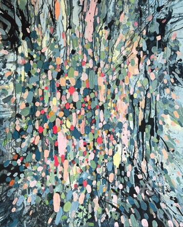Картина под названием "XL abstract painting" - Julia Brinkfrau, Подлинное произведение искусства, Акрил