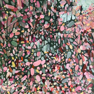 绘画 标题为“xl square colorful…” 由Julia Brinkfrau, 原创艺术品, 丙烯