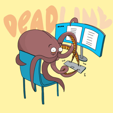 Deadline Digital Arts titled "Deadline" by Julia Bryksina, Original Art, Digital Painting
