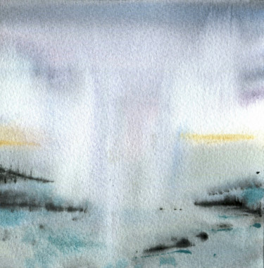 Malerei mit dem Titel "Scandinavian expans…" von Julia Bunkevich, Original-Kunstwerk, Aquarell