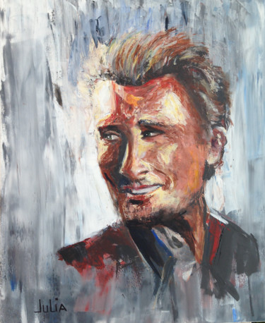 Painting titled "Johnny" by Julia Colletto, Original Artwork, Acrylic