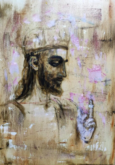 Malerei mit dem Titel "King Solomon by Jul…" von Julia Devagny, Original-Kunstwerk, Öl