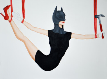 Peinture intitulée ""Justice"" par Julia Dogan, Œuvre d'art originale, Huile