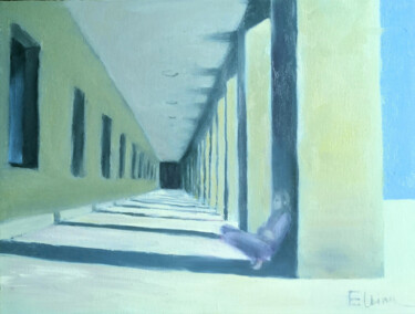 Painting titled "Silence" by Julia Elkina, Original Artwork, Oil