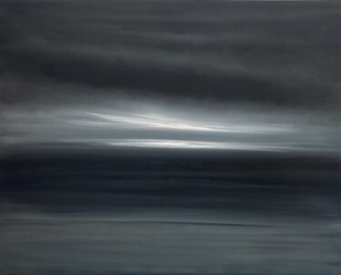 Картина под названием "Under Dark Smoky Sk…" - Julia Everett, Подлинное произведение искусства, Масло Установлен на Деревянн…