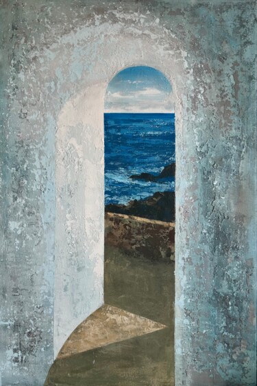 Peinture intitulée "Море волнуется" par Julia Evpak, Œuvre d'art originale, Acrylique Monté sur Châssis en bois