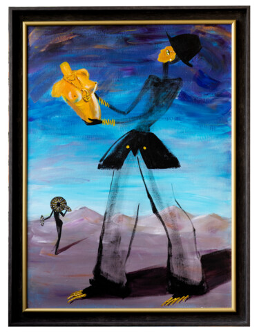Painting titled "Sciaparelli" by Julia Gurova (Juli.Gurova), Original Artwork, Acrylic Mounted on Wood Stretcher frame