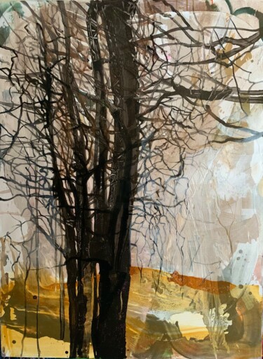 Картина под названием "The Sun Will Come U…" - Julia Hacker, Подлинное произведение искусства, Акрил Установлен на Деревянна…