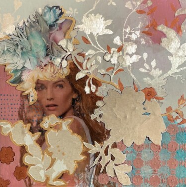 Collages intitolato "OH LaLa" da Julia Hacker, Opera d'arte originale, Collages Montato su Pannello di legno